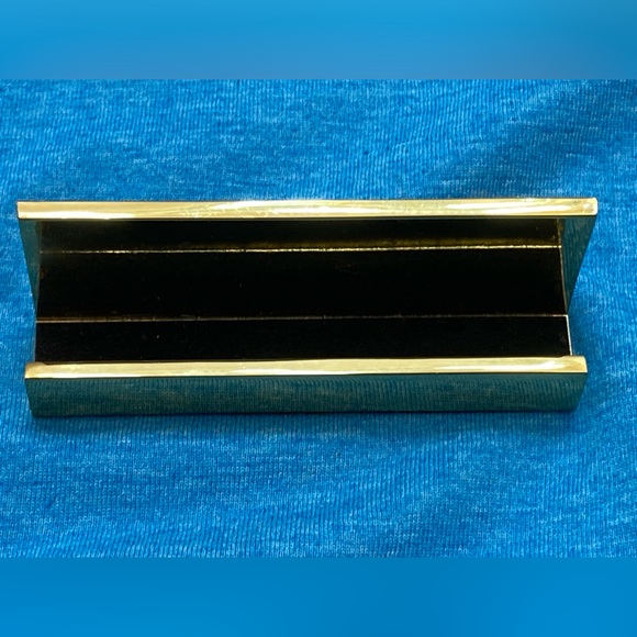 Kate Spade New York Business Desktop Card Holder Designer. Gold tone. - Picture 4 of 9